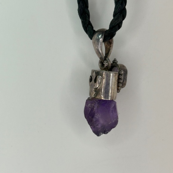 Handcrafted 925 Sterling Silver Genuine Amethyst jewelry, - Picture 6 of 9